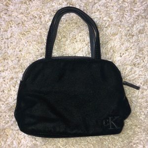 The cutest little Black suede Calvin Klein Purse!
